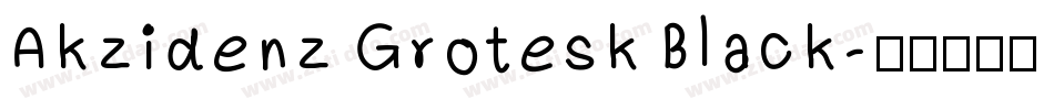 Akzidenz Grotesk Black字体转换